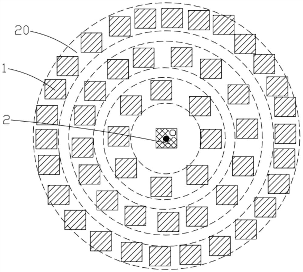 Pixel arrangement structure and display panel