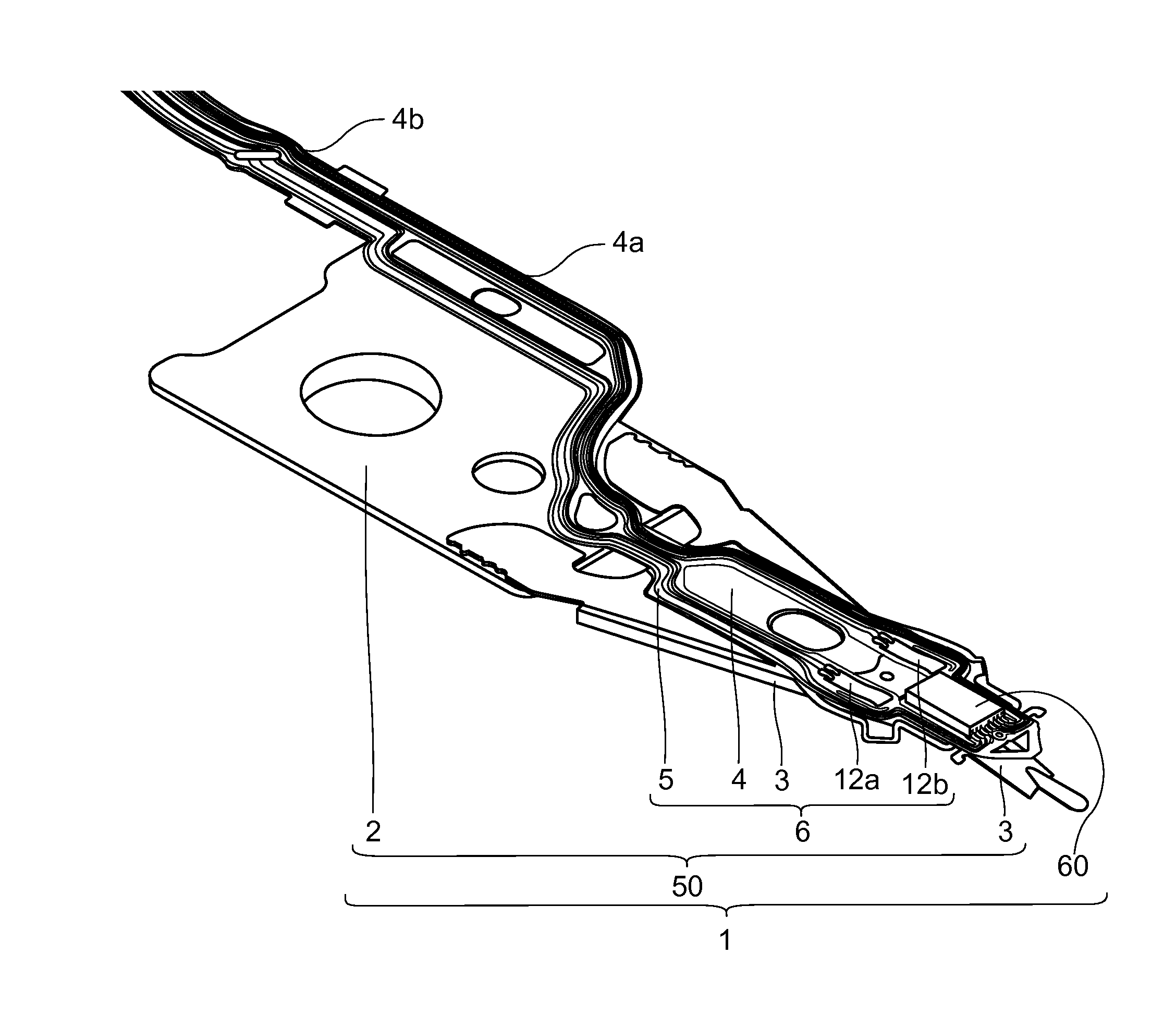 Thin-film piezoelectric material element, method of manufacturing the same, head gimbal assembly, hard disk drive, ink jet head, variable focus lens and sensor