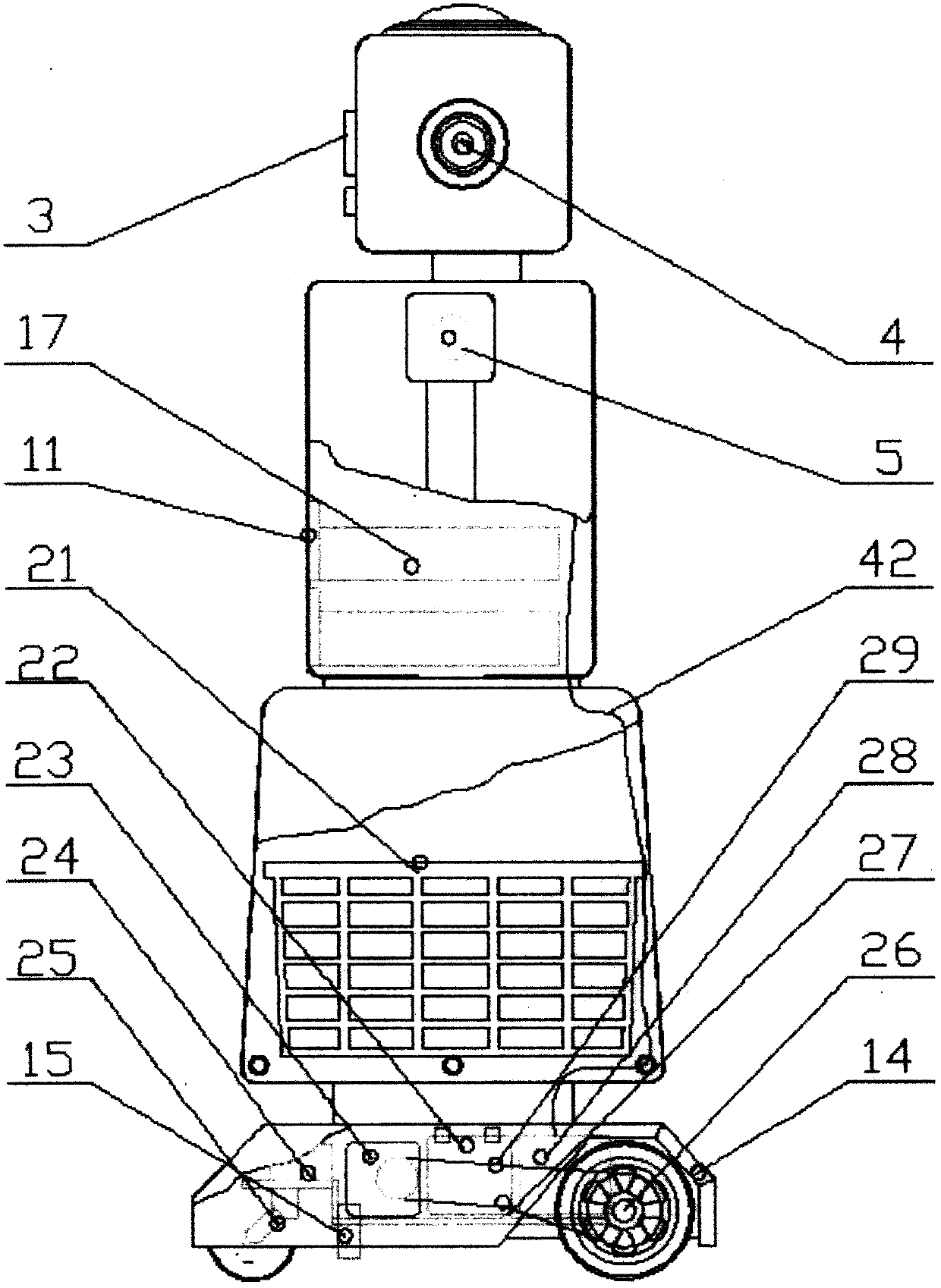 Multifunctional restaurant robot