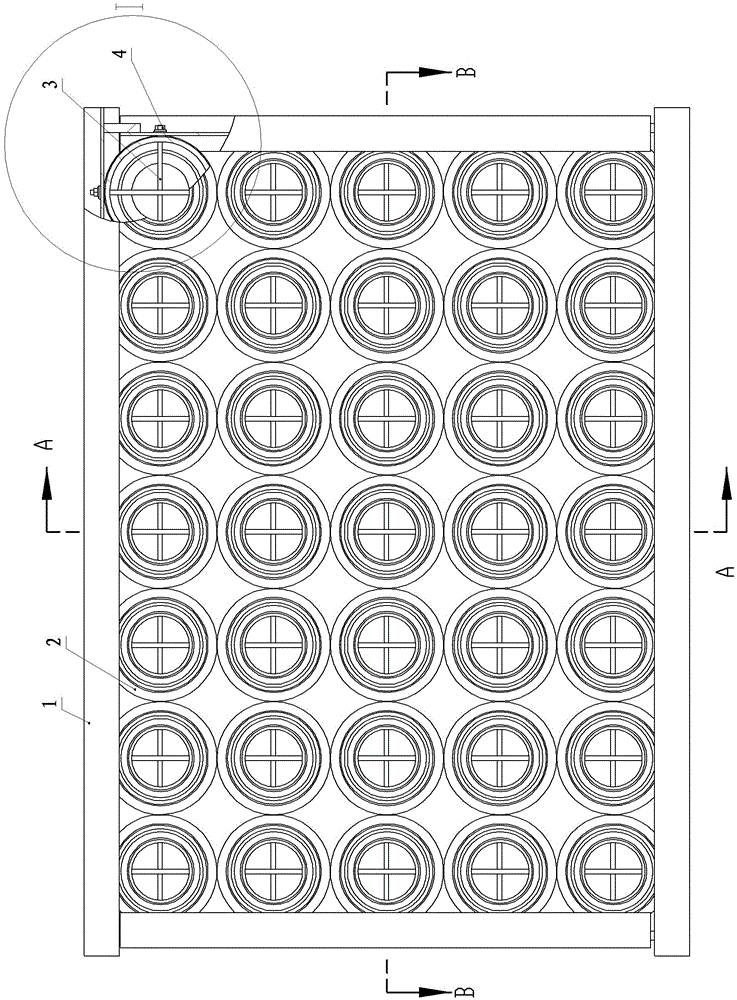 Steel frame prestressed waste tire runway