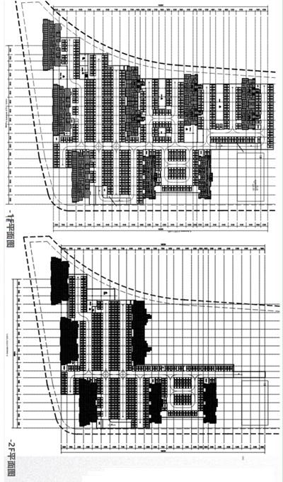 Modular split-level garage building design method suitable for residential area