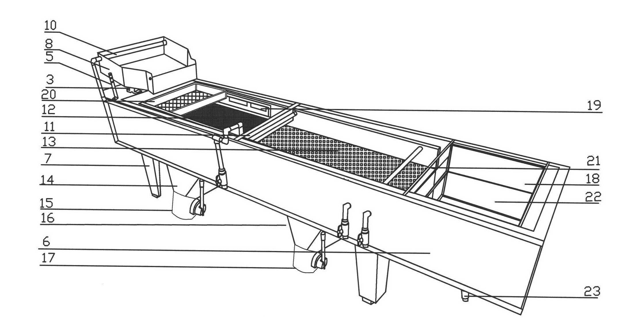 Scallop seed screening device