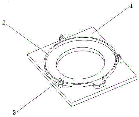 Automobile blower flange checking fixture