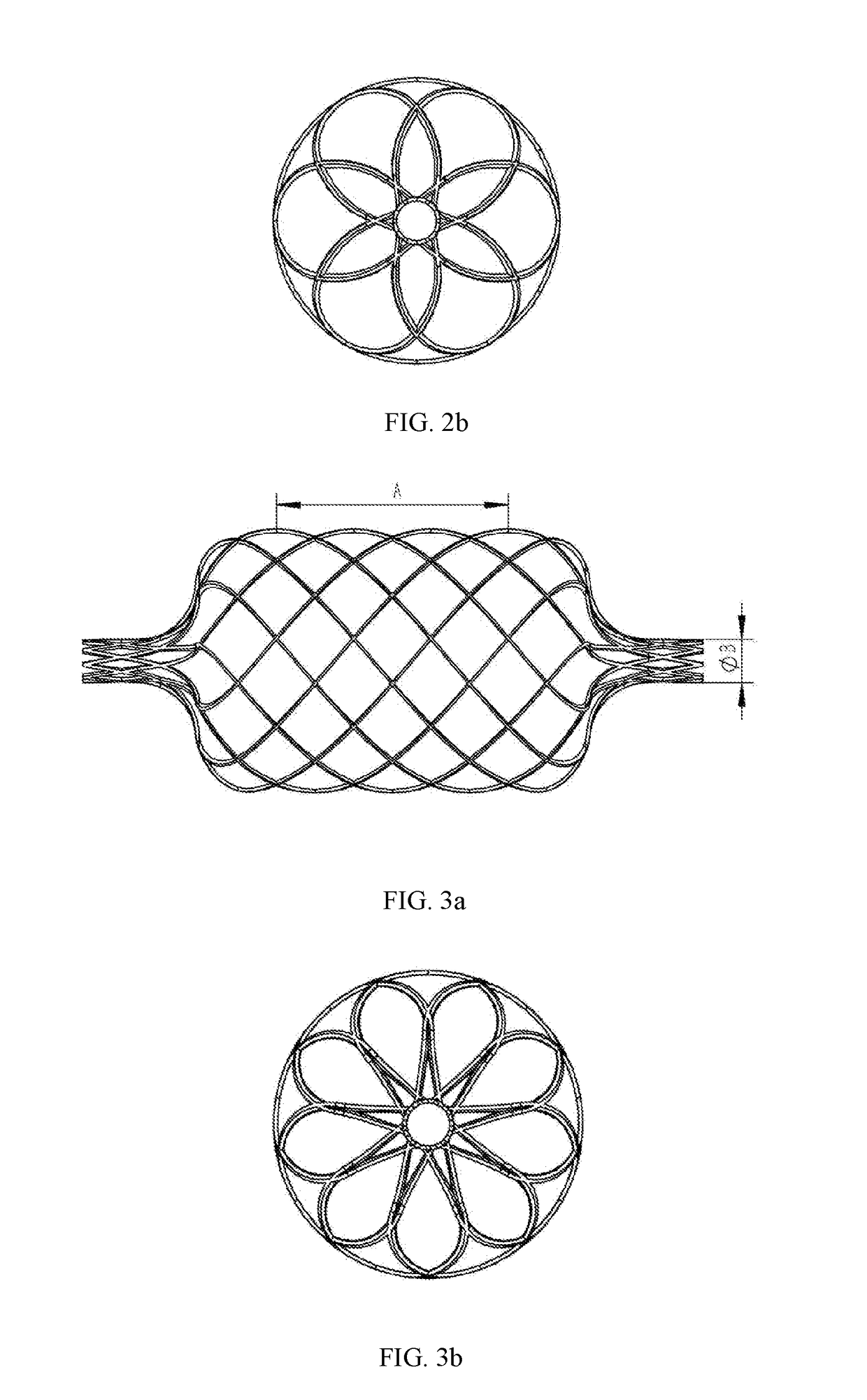 Radiofrequency ablation catheter having meshed tubular stent structure and an apparatus thereof