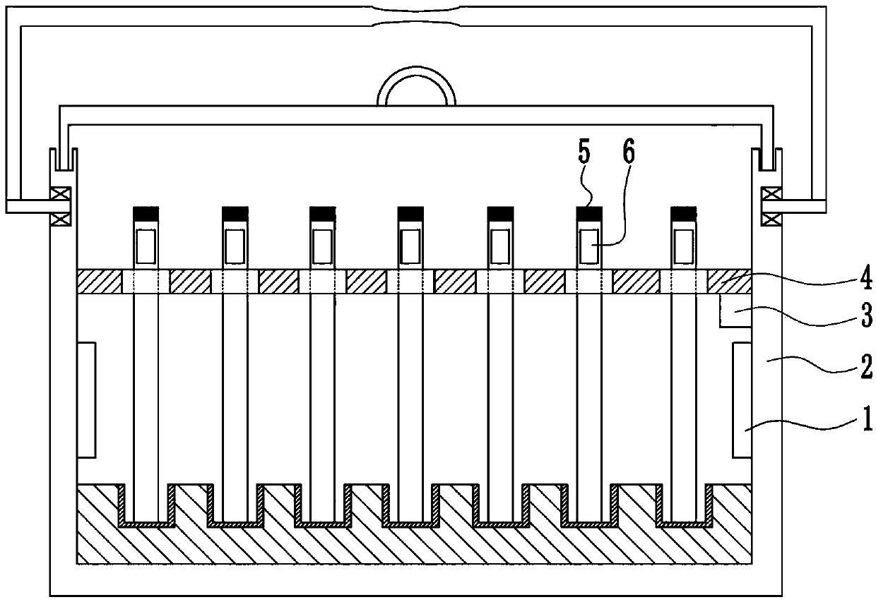 A kind of blood sample storage device for general physical examination in hematology department