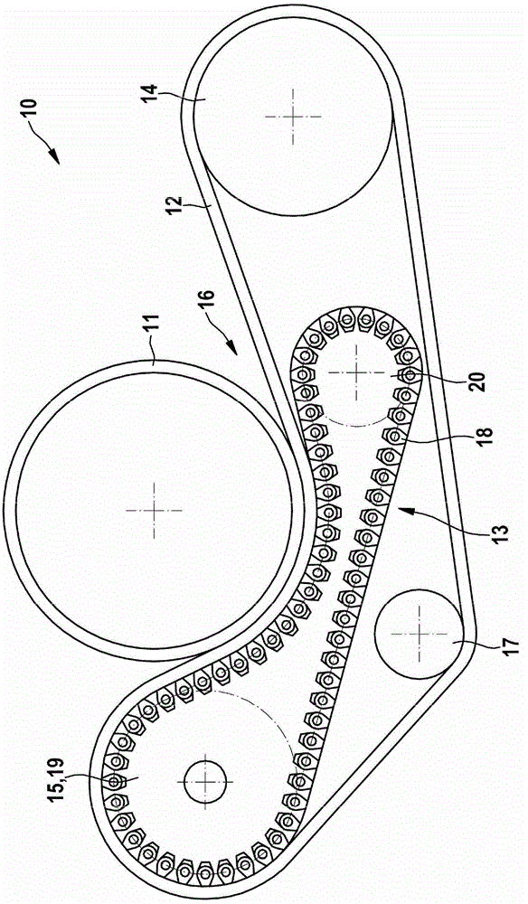 Chain link, support chain, and support device