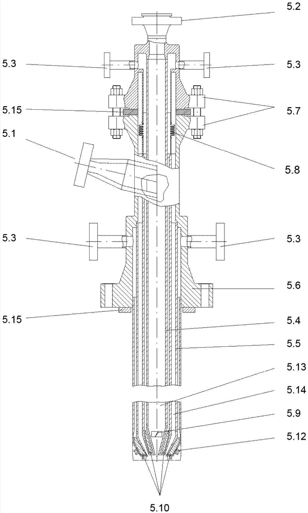 Pulverized fuel burner and entrained flow gasifier for the production of synthesis gas