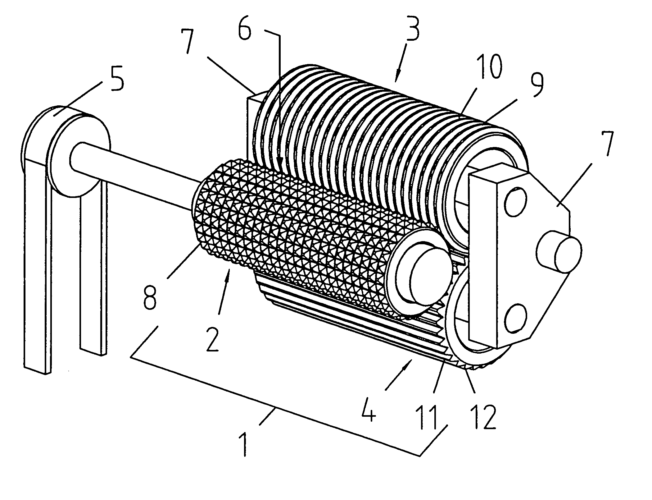 Device for treating flat material