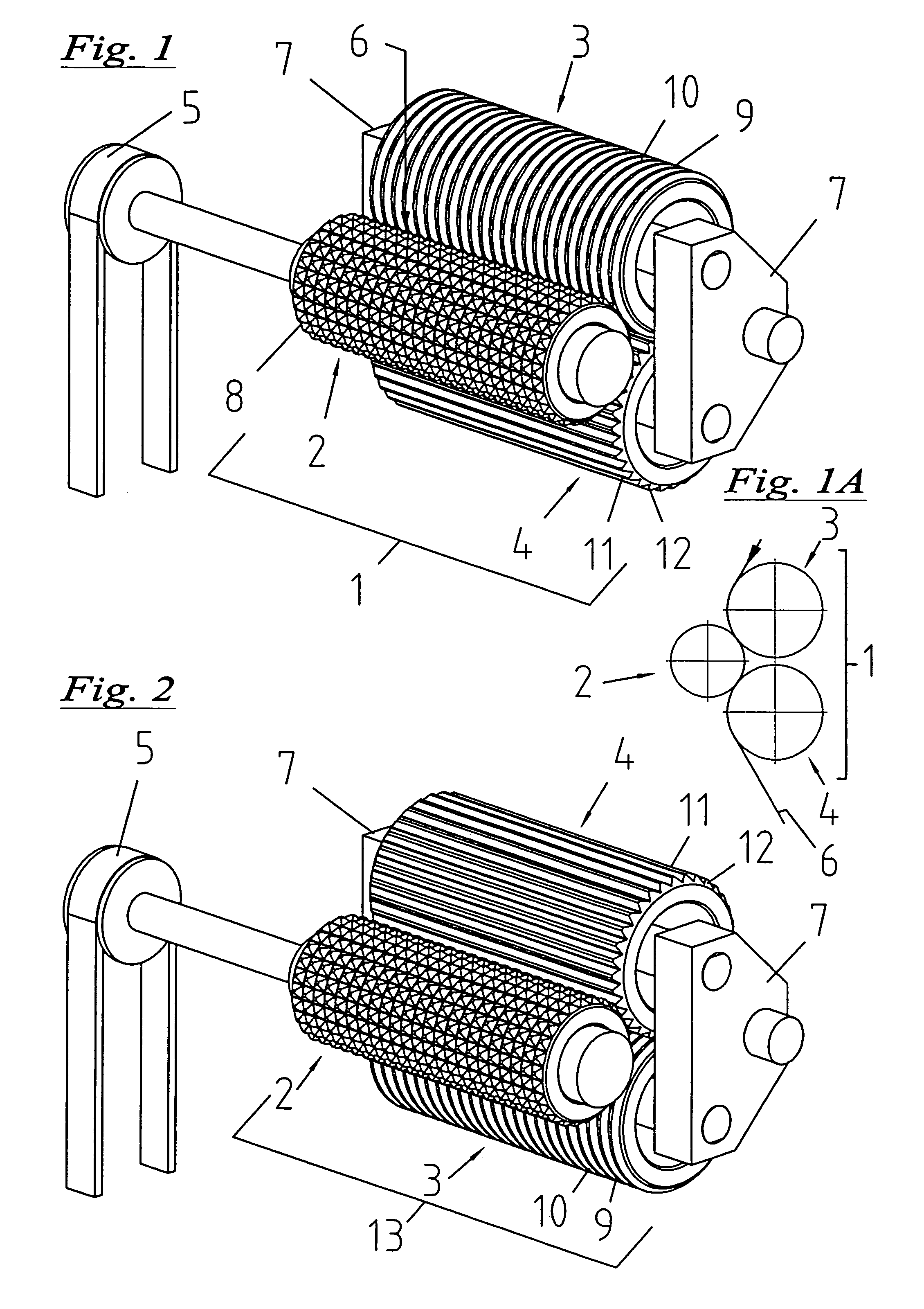 Device for treating flat material