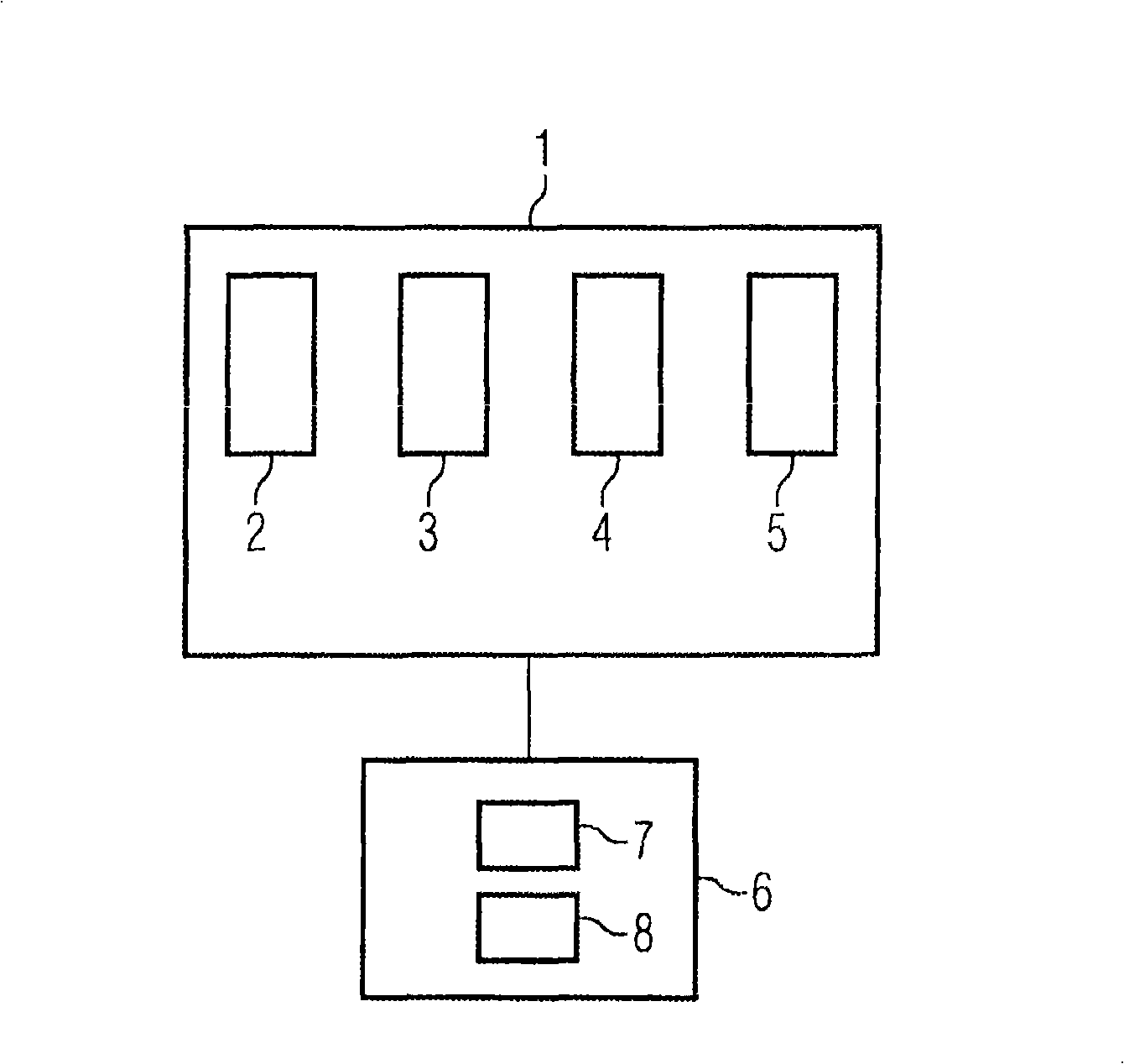 Device comprising a piezoacoustic resonator element, method for producing the same and method for outputting a signal depending on a resonant frequency