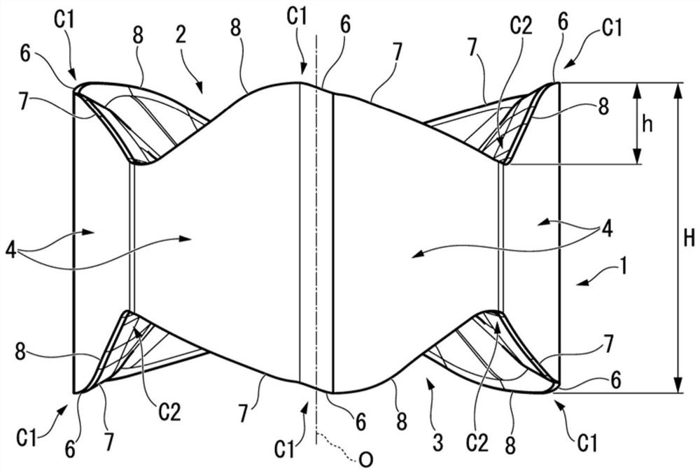 Powder forming pressing method and powder forming pressing device for green compact for cutting insert