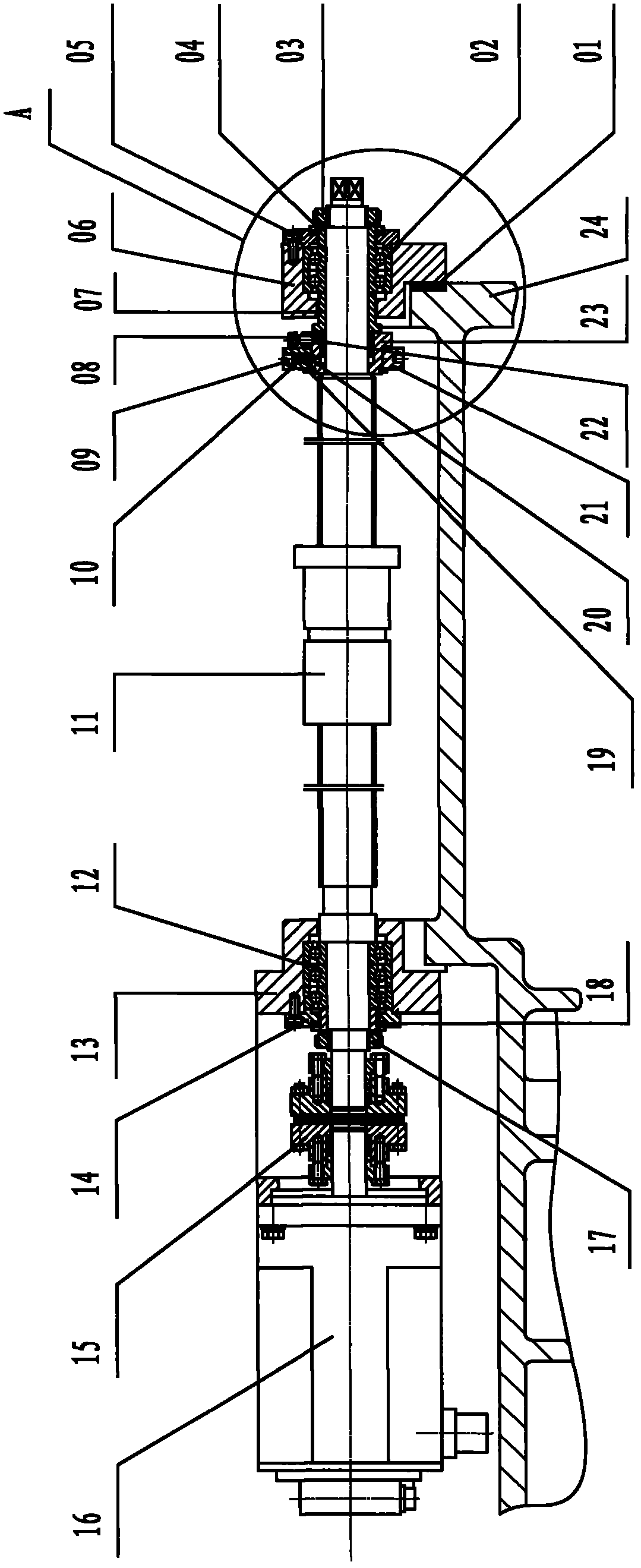 Structural support of ball screw assembly