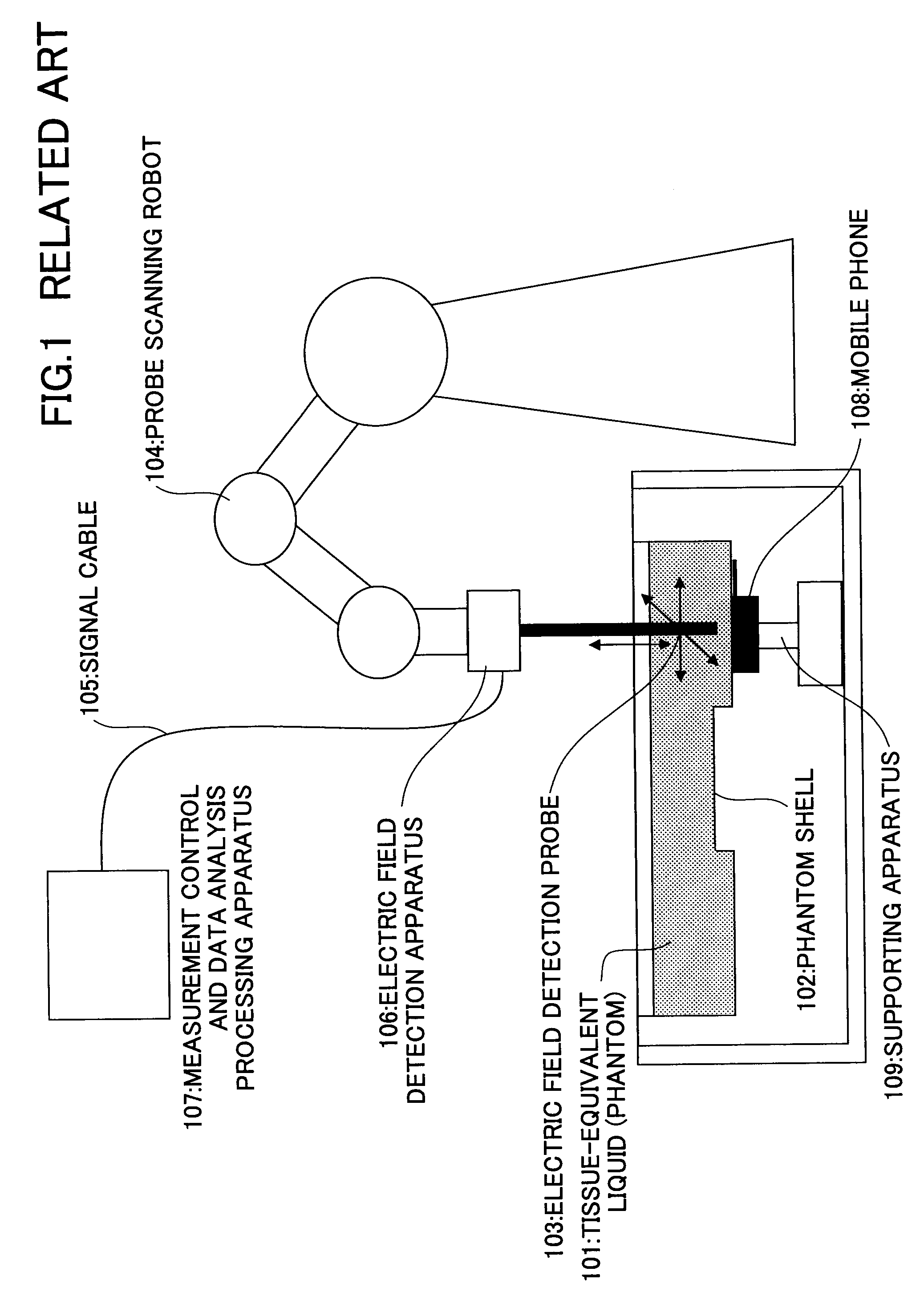 Specific absorption rate measurement system and method