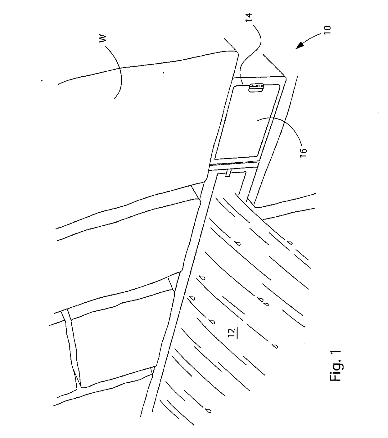 Lighted waterfall device with spreading manifold