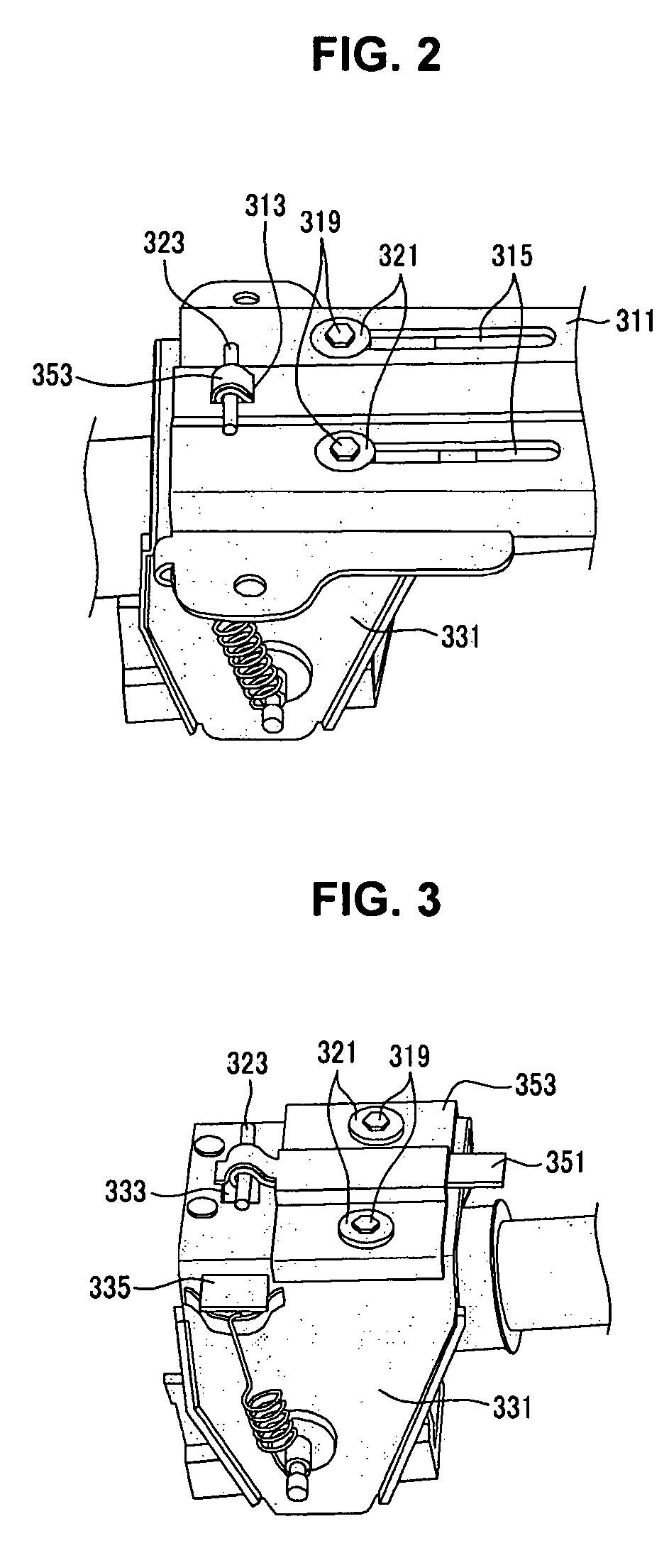 Impact absorbing system of steering column for vehicle
