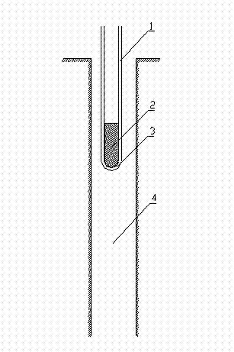 Pipe placing device for ground source heat pump buried pipe