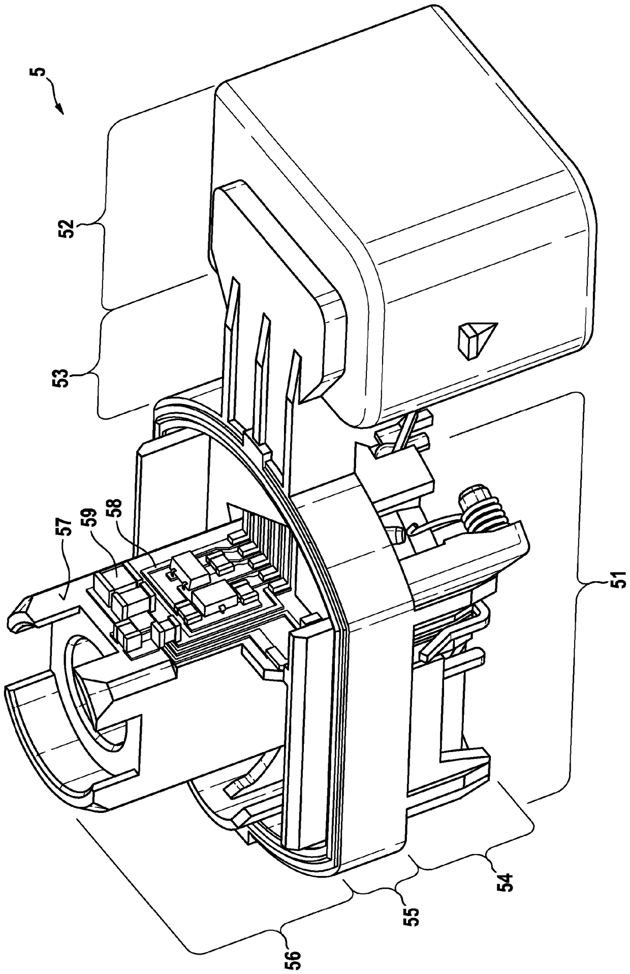 Contact part for a drive module, drive module and method for producing the contact part