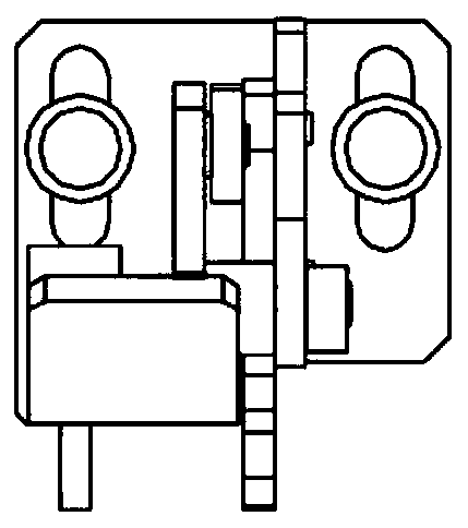 Plate positioning device with limiting block