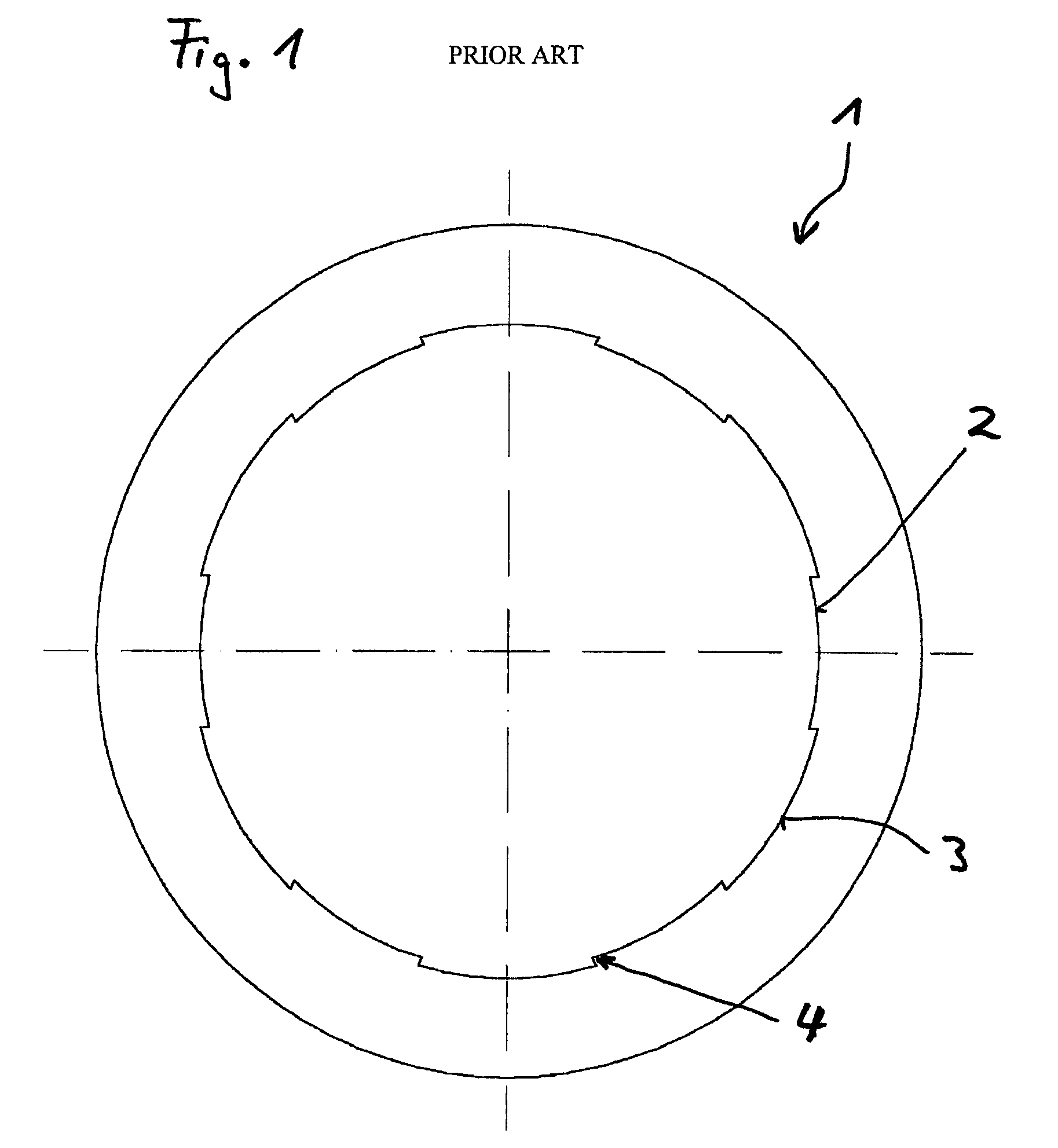 Porous plain bearing with continuous variation of the borehole compression