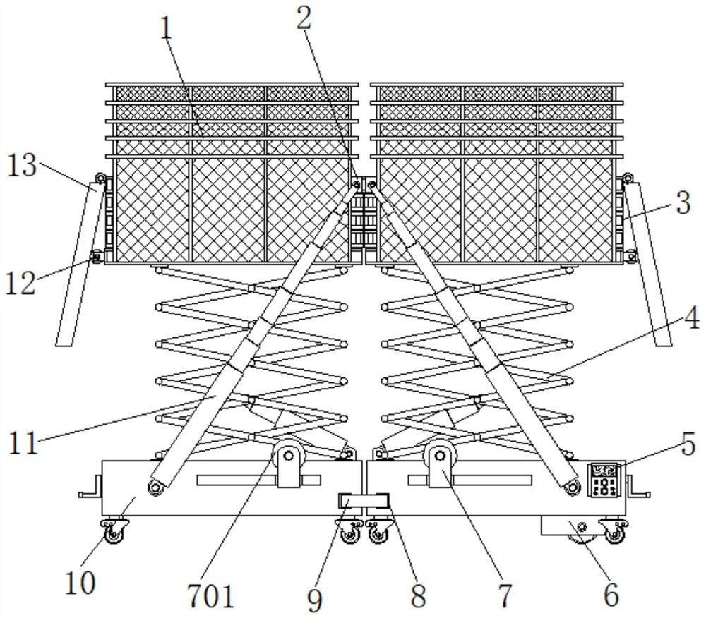 Support frame for bridge detection