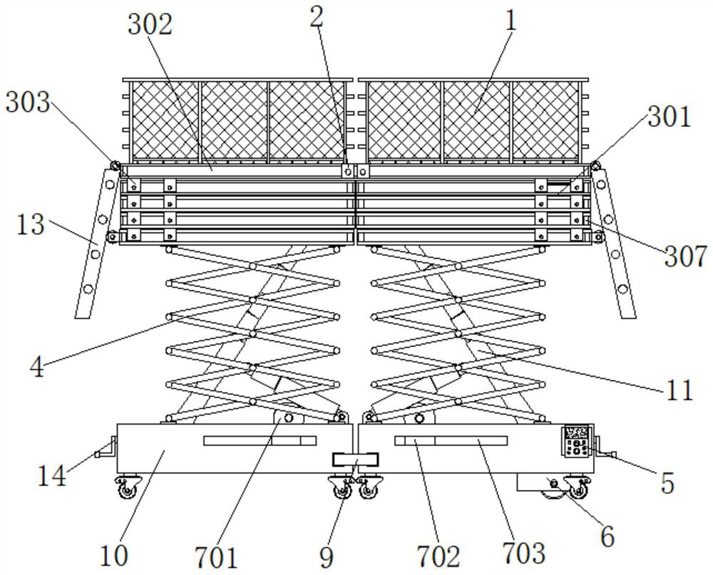 Support frame for bridge detection