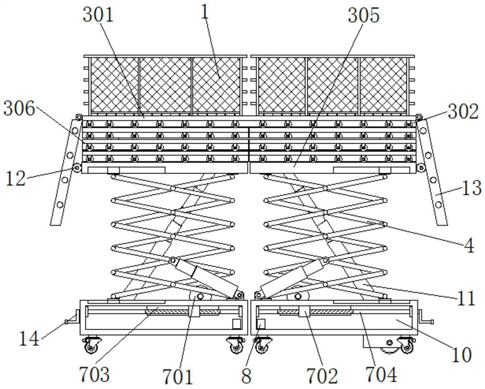 Support frame for bridge detection