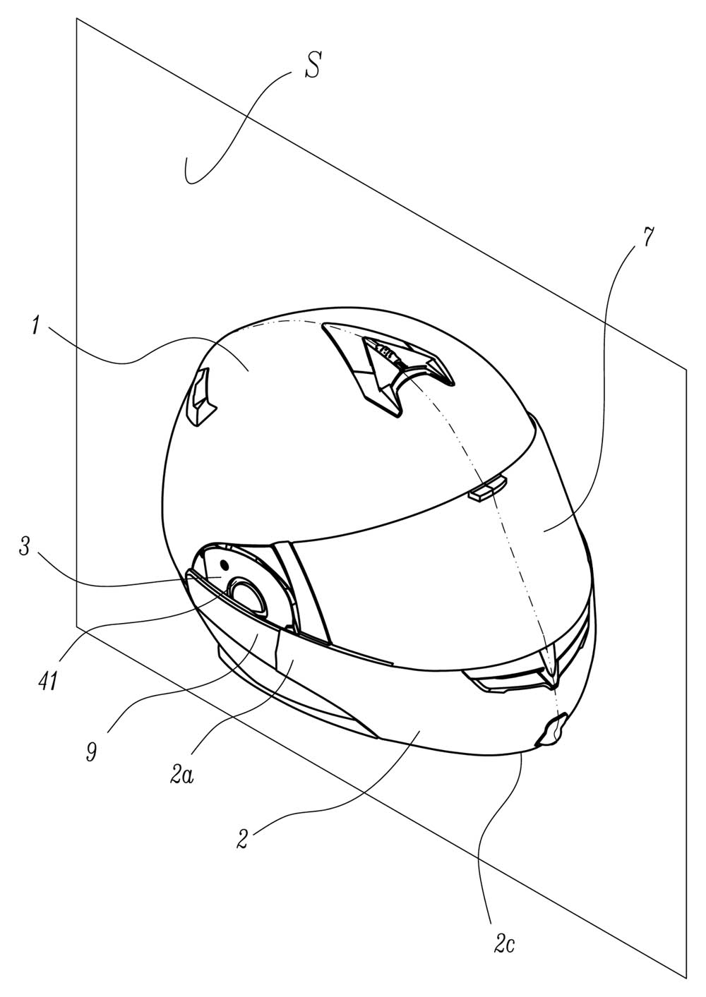 Variable jaw structure protecting helmet