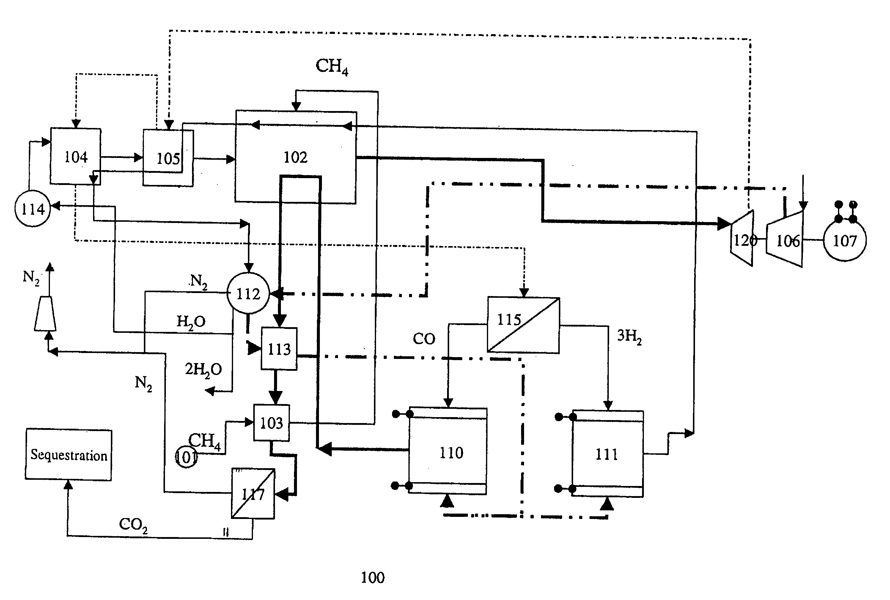 Fossil fuel combined cycle power generation method