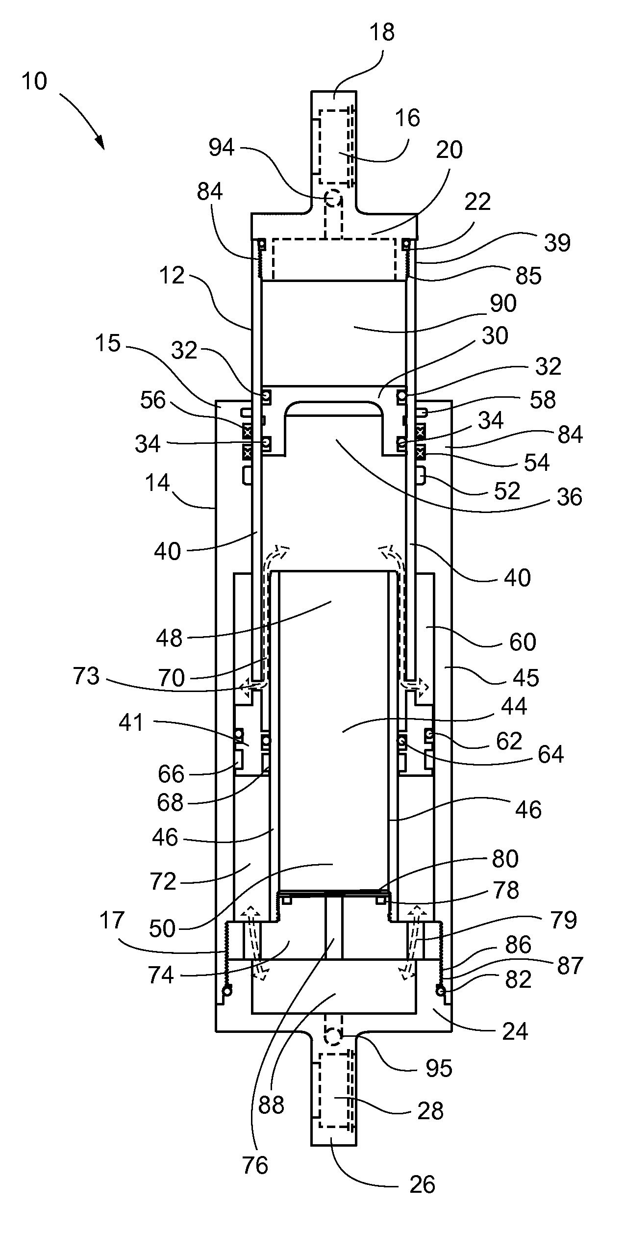 Springless combination shock absorber and suspension apparatus, and method of use