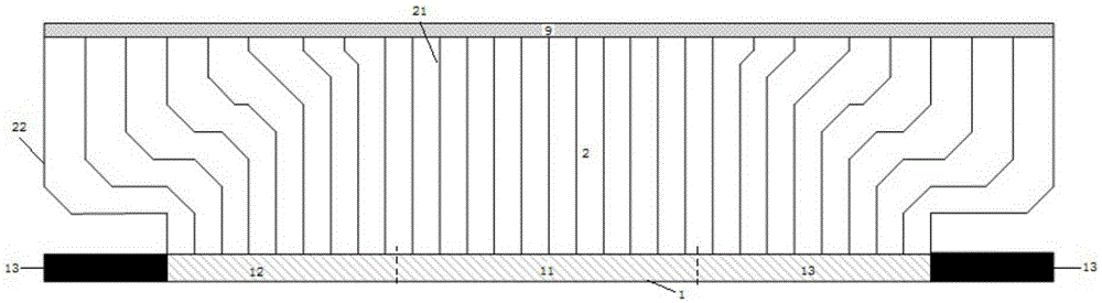 A display device that eliminates the display frame