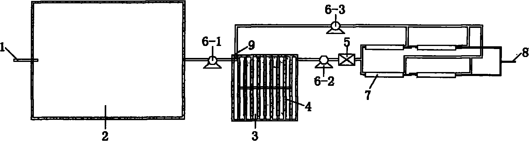 Electrolytic deposition-membrane separation combined treatment device for electrolytic zinc rinse wastewater
