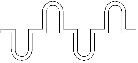 Furnace wire bending process adopting hydraulic cylinder type horizontal driver and bending force sensor