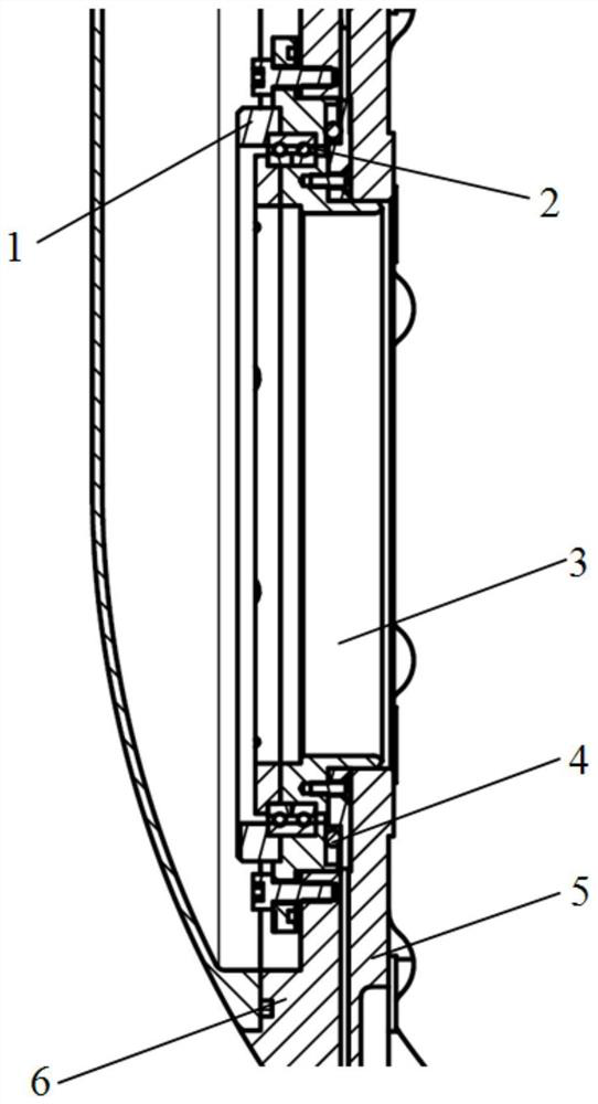 Electromagnetic sealing structure for photoelectric pod rotating shaft system