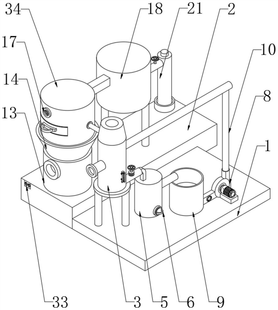 Lime water recyclable desulfurization and denitrification device applied to flue gas treatment