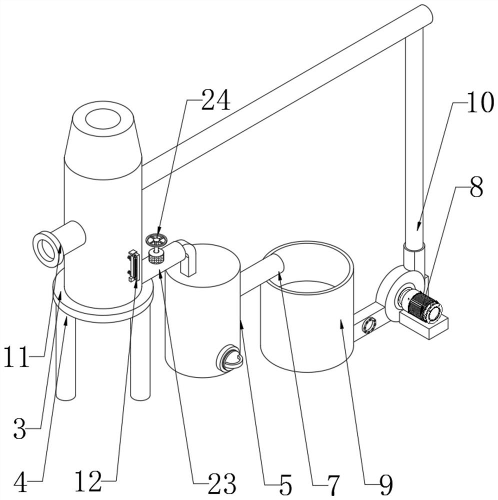 Lime water recyclable desulfurization and denitrification device applied to flue gas treatment