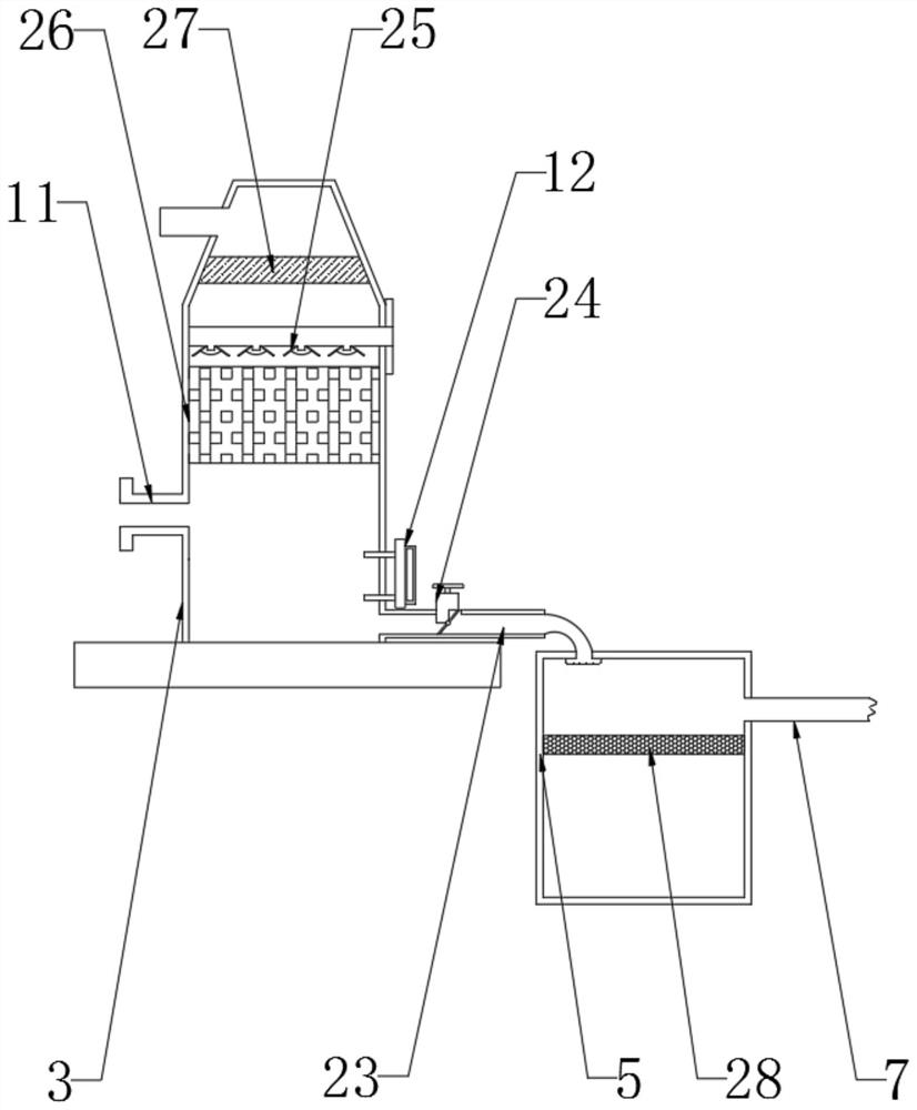 Lime water recyclable desulfurization and denitrification device applied to flue gas treatment