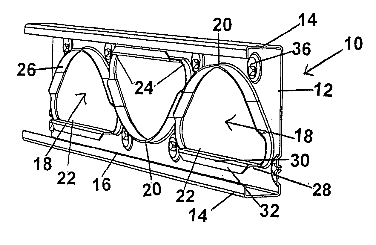 Steel stud with openings and edge formations and method for making such a steel stud