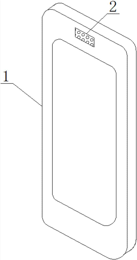 Handset provided with distance sensor