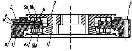 Lubricating structure for slewing bearing for construction machinery