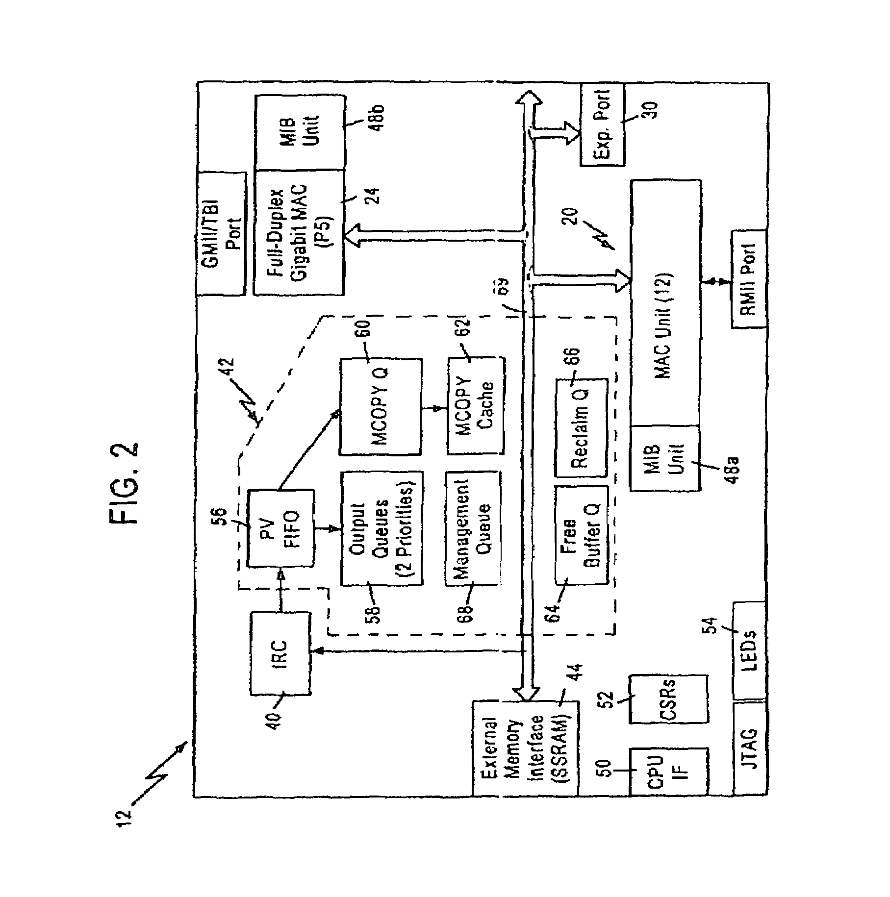 Method and apparatus for locking a table in a network switch