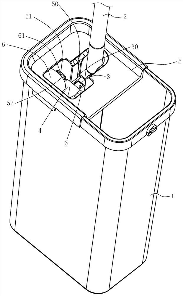 Double-side-squeezing water squeezing device, cleaning tool and self-squeezing foamed cotton mop