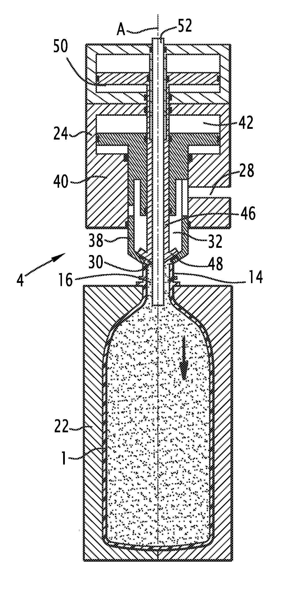 Method for forming and filling a container with an end product comprising a concentrated liquid