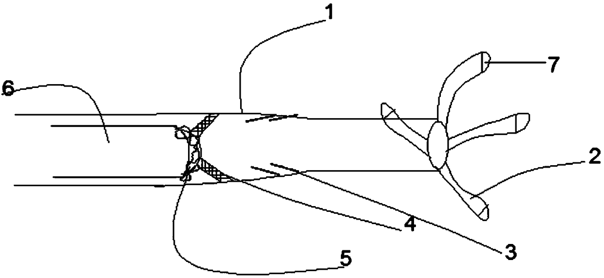 Gas explosion oxygen-filling rotary spraying waterwall device