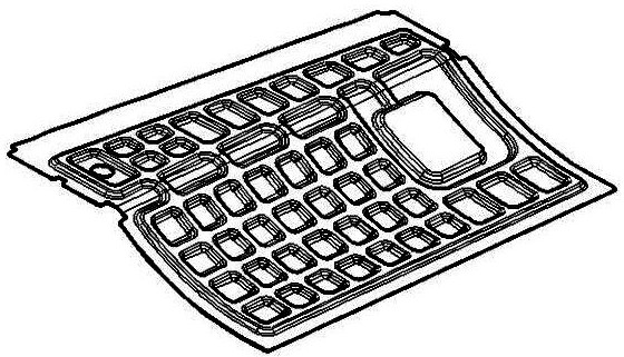 Complex molded surface pneumatic loading superplastic forming diffusion bonding method