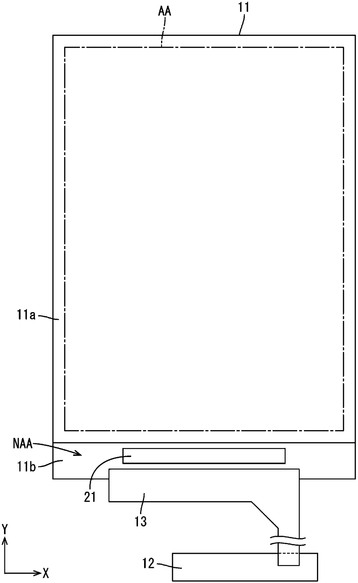 Terminal connection structure and display device