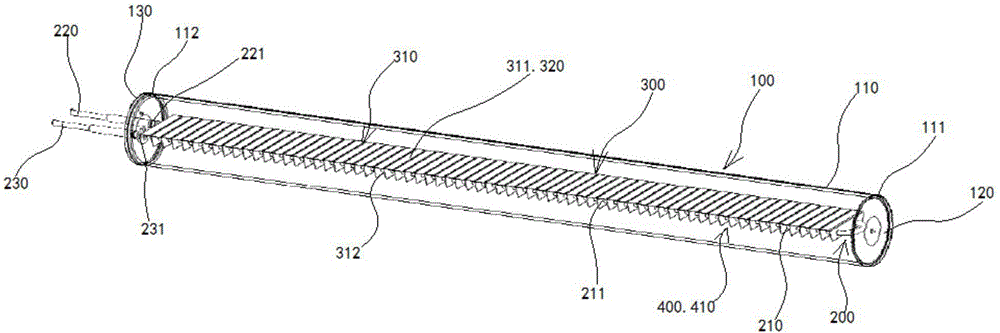 Solar acquisition energy change vacuum heat pipe device and combination device thereof
