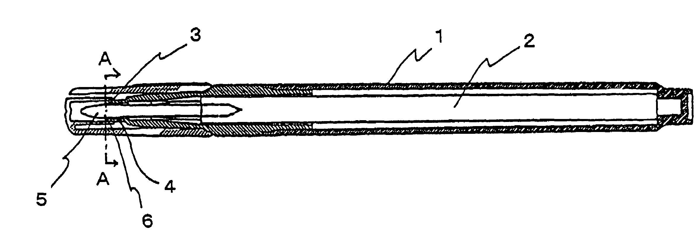 Water-based pigment-containing ink composition for central core type marking pen