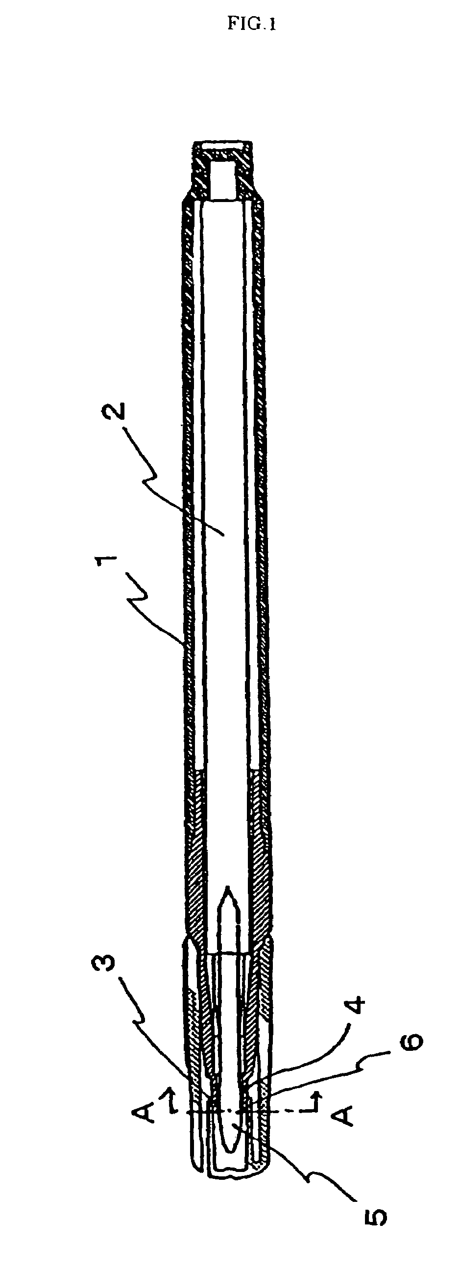 Water-based pigment-containing ink composition for central core type marking pen