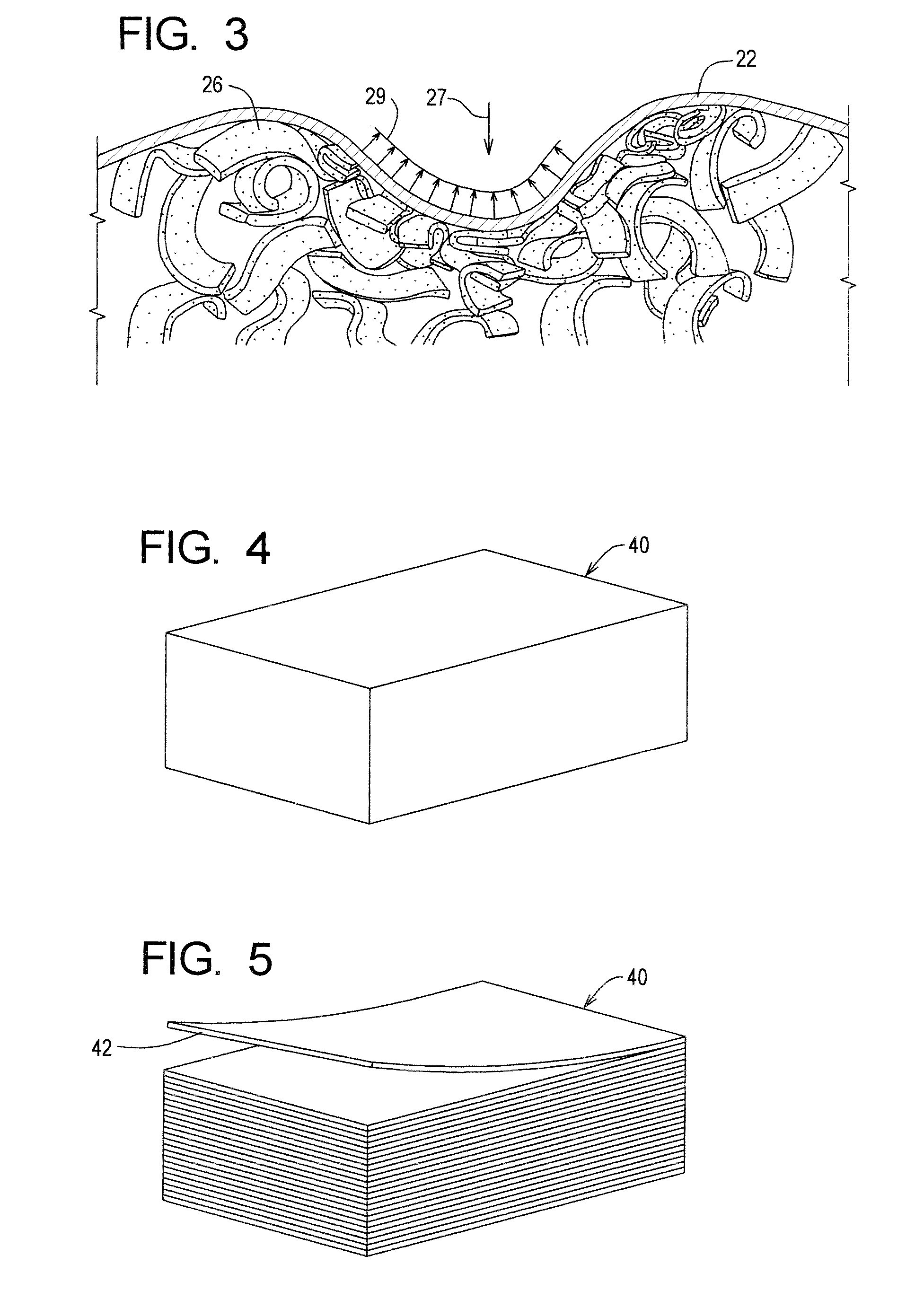 Reticulated open cell filling material