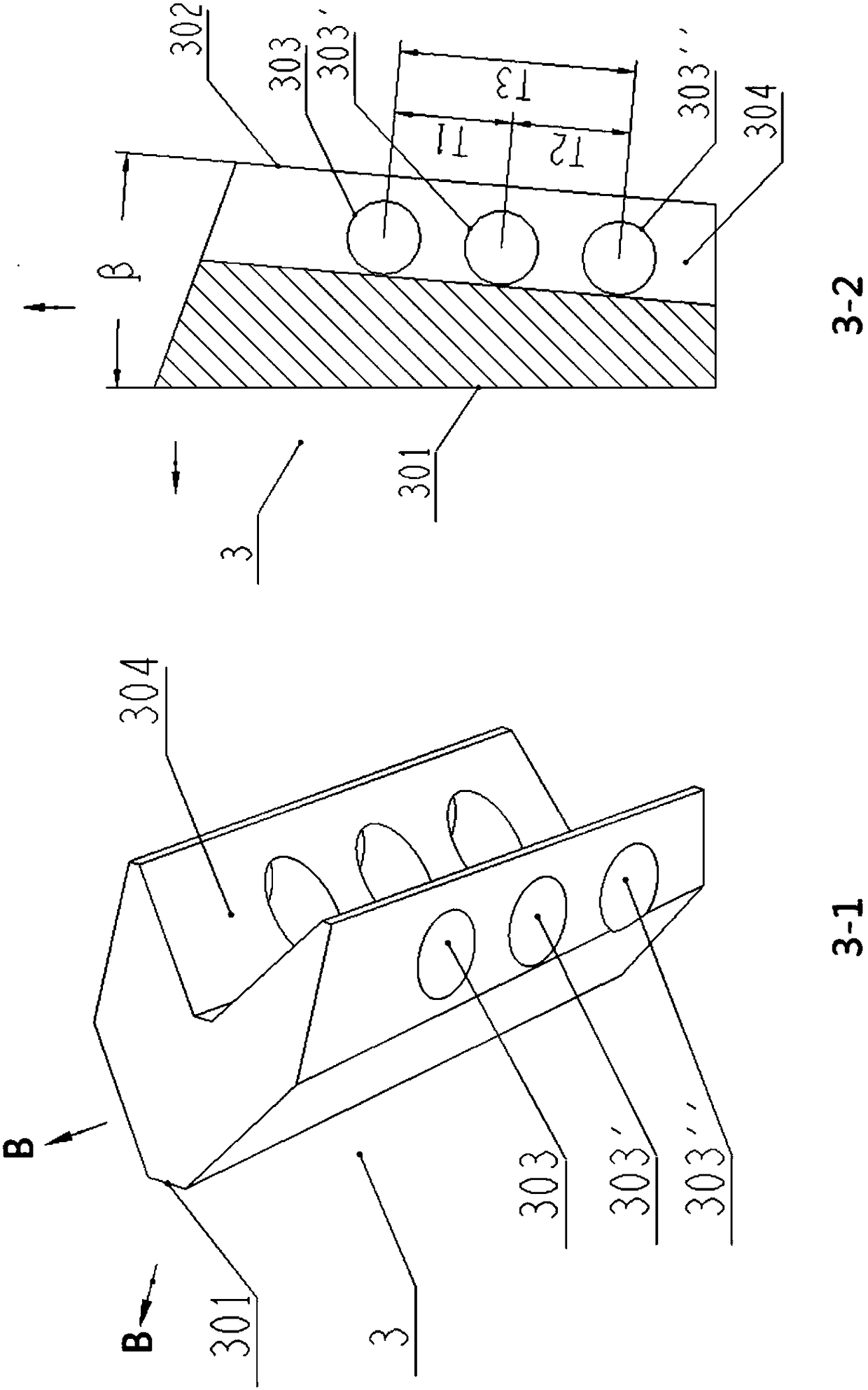 Assembly structure of cutting teeth for slot milling machine and matched assembly of assembly structure